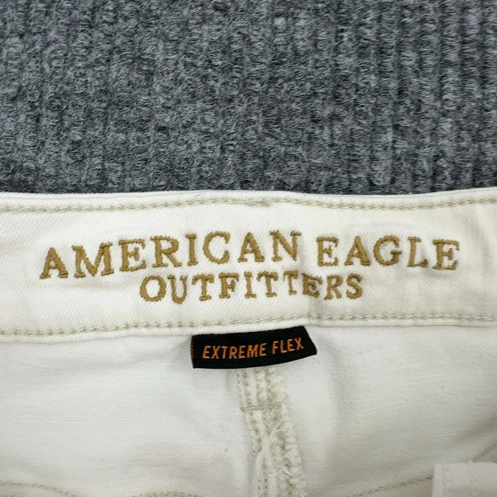 American Eagle Jeans Mens 28x28 White Cotton Extreme Flex Slim Casual Streetwear
